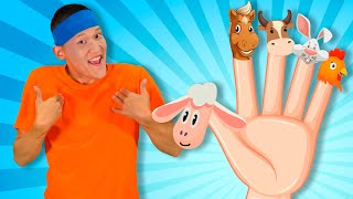 Farm Animals Finger Family | Digidon Kids Songs - Nursery Rhymes
