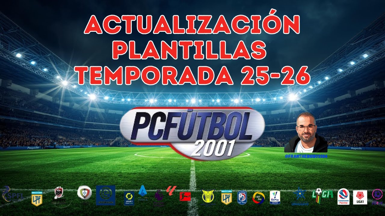 CÓMO INSTALAR ACTUALIZACIÓN PLANTILLAS TEMPORADA 25-26 EN PC FÚTBOL 2001 | WINDOWS 10 Y 11 🔥⚽