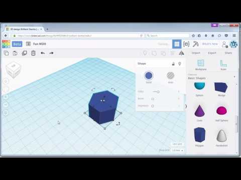 Tinkercad Lesson 1 - 2017 - Polygon