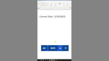 date & time tricks in ms word hindi #youtubeshorts add current date & time - Ms word tips & tricks