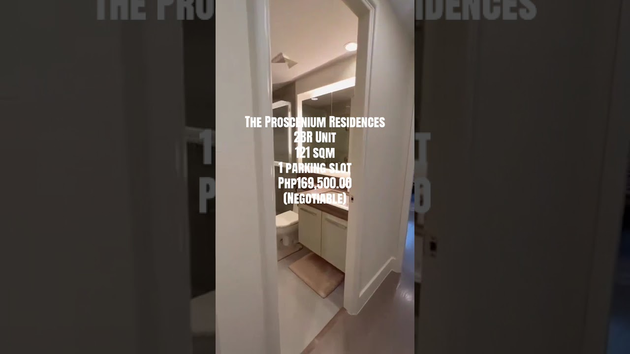 FOR RENT 2BR Unit in The Proscenium Residences