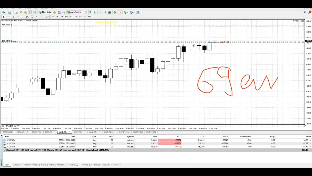 NEW TRENDA EA v1....IN 3 LIVE TRADES...GOLD,USDCAD,AUDUSD......WATC IT LIVE HOW IT WORKS !!