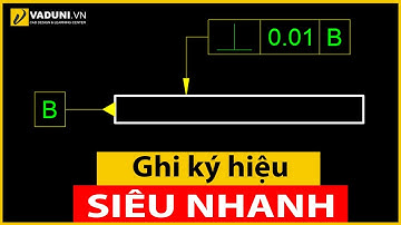 Học AutoCAD 2021 | Hướng dẫn ghi ký hiệu sai lệch vị trí trong AutoCAD