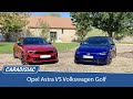 Comparatif  opel astra vs volkswagen golf  ballet allemand