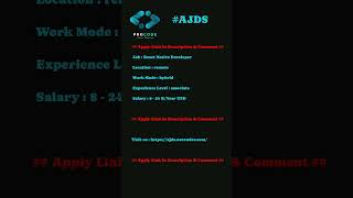 React Native Developer at AIQO Technologies || full-time || hybrid || remote