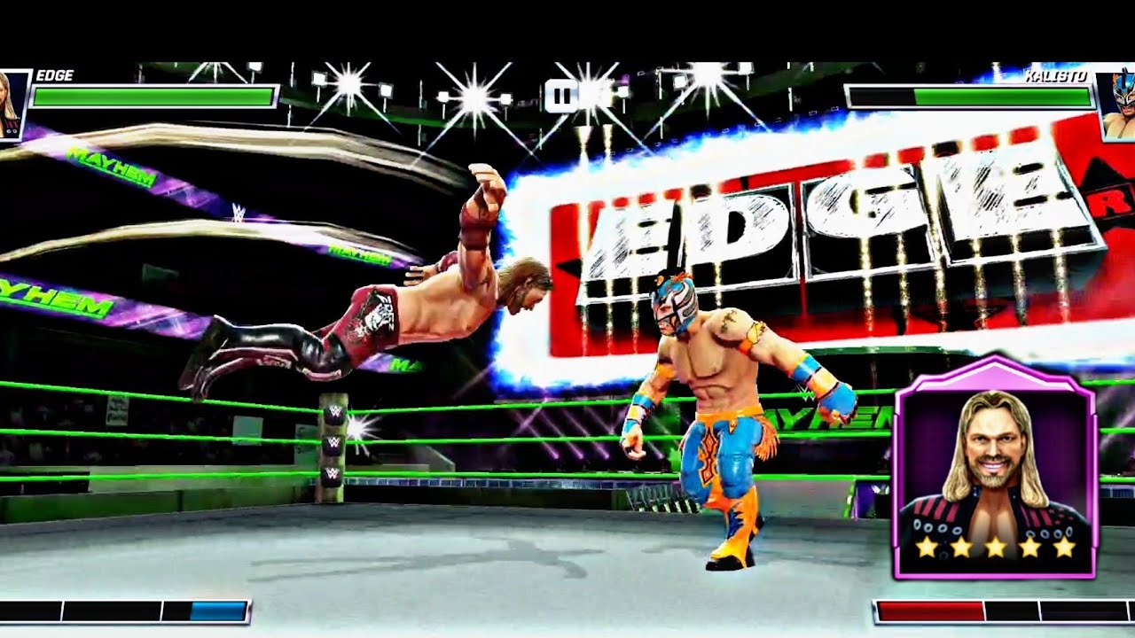 5 STAR EDGE GAME PLAY WWE MAYHEM GAME