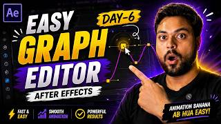 After Effects Graph Editor Tutorial in Hindi | Smooth Animation & Easy Ease #day6 #grapheditor