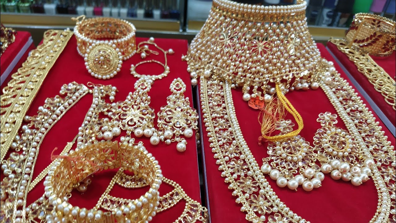 2020 স্পেশাল কম বাজেটে বিয়ের কনের কমপ্লিট স্টোন ব্রাইডাল সেট!Low prices wedding gold plate stone set