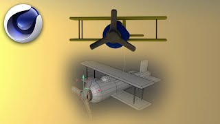 How to model and Animate a Vintage plane | Cinema 4D Tutorial screenshot 2