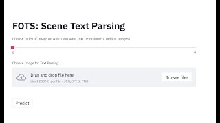 FOTS: Scene Text Parsing Model Inference