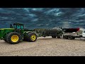 John Deere 9r and Unverferth Raptor running full speed