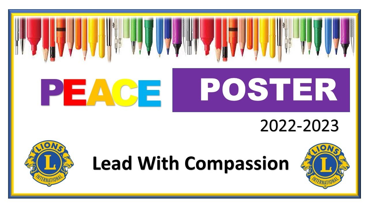 PEACE POSTER CONTEST (20222023) LEAD WITH COMPASSION , CONTEST RULES