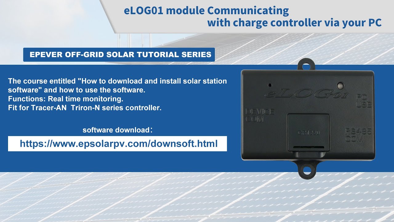 EPEVER eLOG01 Record for Controller with RS485 Port