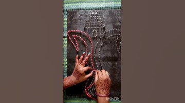 String art process// Ganesh ji//#stringart #stringartcrafts #art #handmade #viral#shortsvideo#string