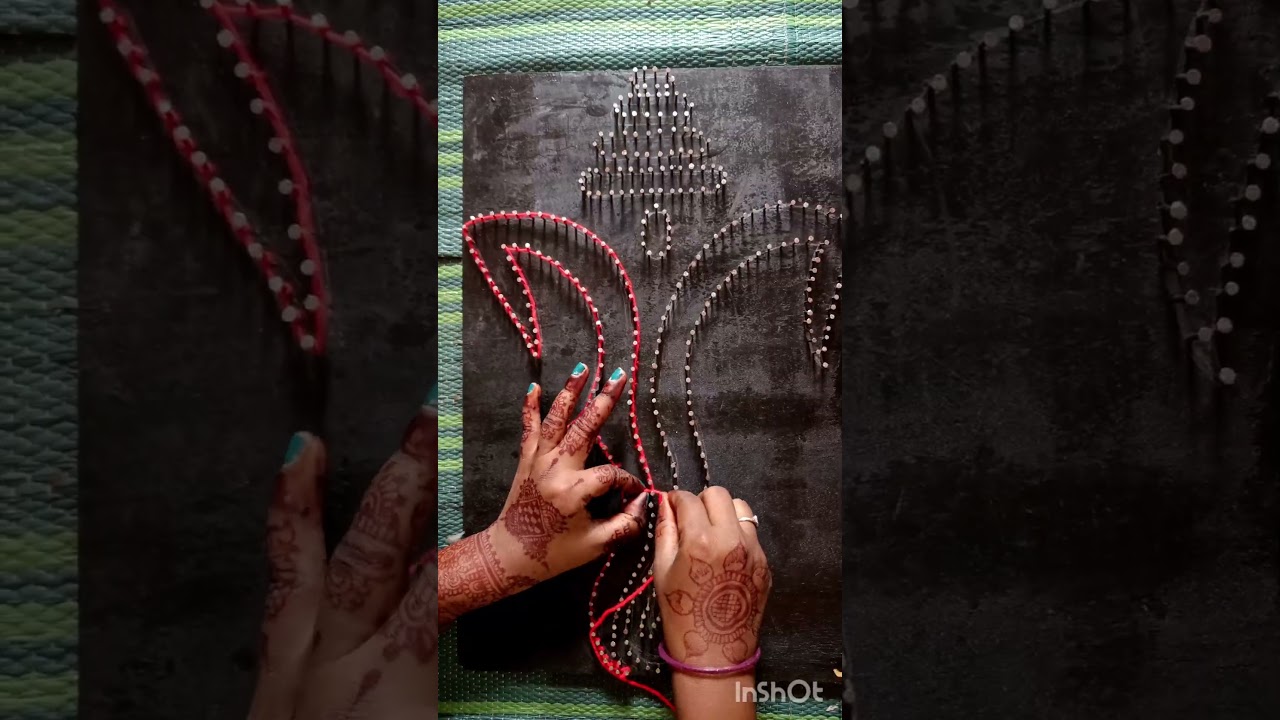String art process// Ganesh ji//