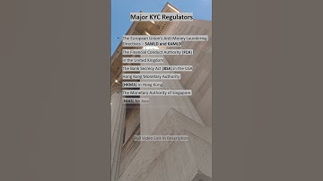 KYC Regulators around the World for Banking