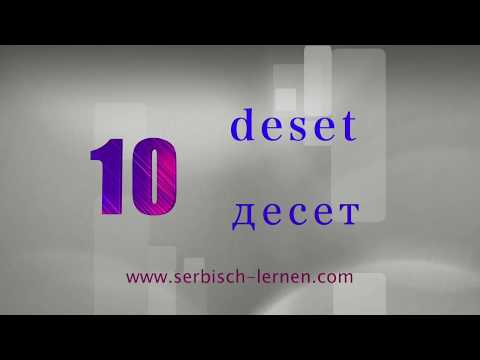 Serbisch lernen: Zahlen 1 bis 10 - Lernvideo 1 | Level A1