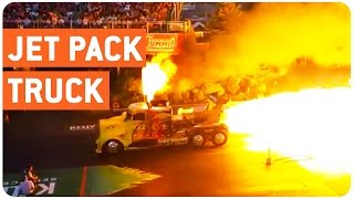 Truck's Jet Engine Destroys Asphalt | Fired Up