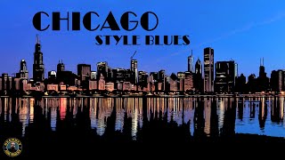 Chicago style blues backing track in A major