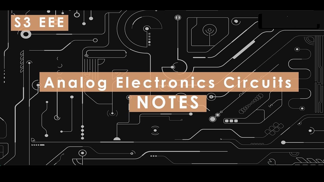 EE 203 | AEC | Module 2 | Analog Electronics tuition class - 3 - YouTube