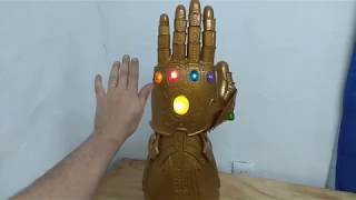 The infinity gauntlet with stand - led- 3d printed -anet
