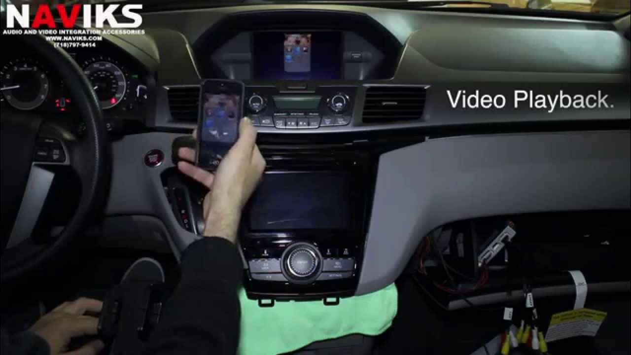 2014 Honda Odyssey NAVIKS Video Integration interface iPhone 5 iPhone 5