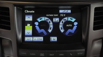 2015 Lexus LX 570 Navigation Control: Rear AC & Climate Control