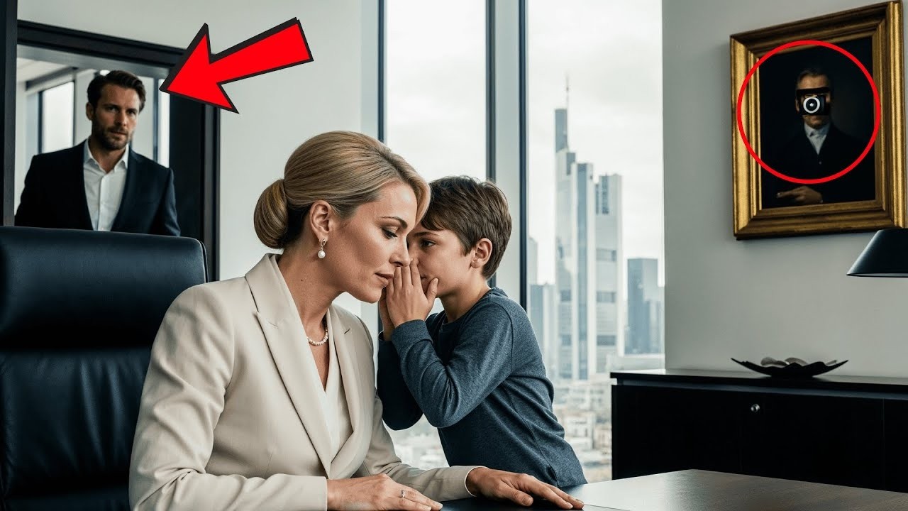 „In deinem Büro ist eine Kamera“ – Der Junge Warnt die Millionärin, Die Ihren Verlobten Entlarvt