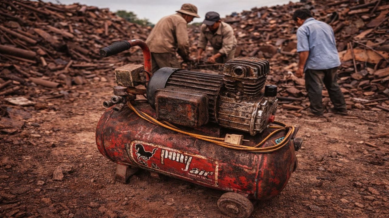 Abandoned Air Compressor Restored to Full Capacity – Satisfying Engineering
