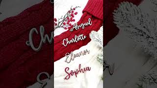 Stocking Name Tags Unique Christmas Gift Ideas #personalizedgifts #christmasgifts #uniquegifts #gift