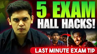 Last Minute Exam Tips🔥| 5 Secret Exam Hall Hacks| Prashant Kirad