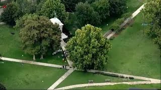 WATCH: Sky 4 captures aerial view of demonstration at Confederate Park