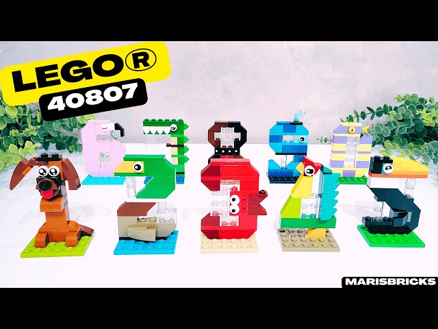 LEGO Birthday Numbers 40807 - YouTube