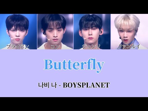 나비 나 ♬Butterfly(버터플라이) - BTS(방탄소년단)【カナルビ/パート分け/ボイプラ/日本語訳/和訳/歌詞】