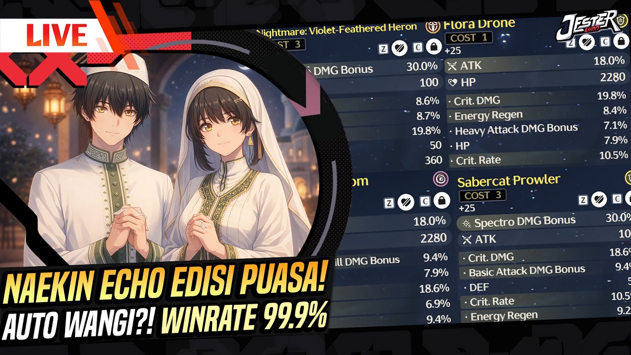 🔴NAEKIN ECHO EDISI PUASA! AUTO WANGI 99.9!!! Ep.687 | Wuthering Waves Indonesia