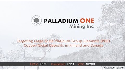 Learn more about Palladium One Mining