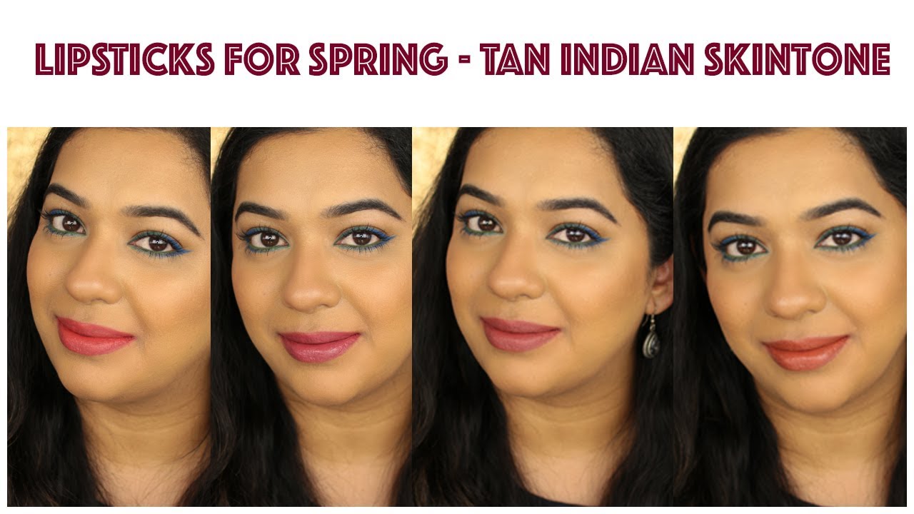 Spring lipsticks for Indian skin tone and dark two toned lips | Beautylashes19 - YouTube