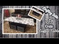 DIY CRATE COFFEE TABLE | CRAFTING TABLE