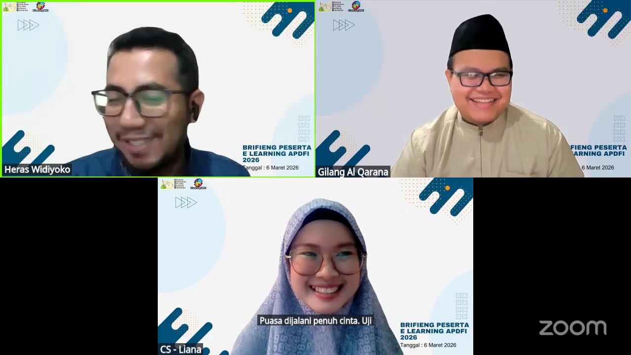 Briefing Peserta Elearning Regional 4 - 6 Maret 2026