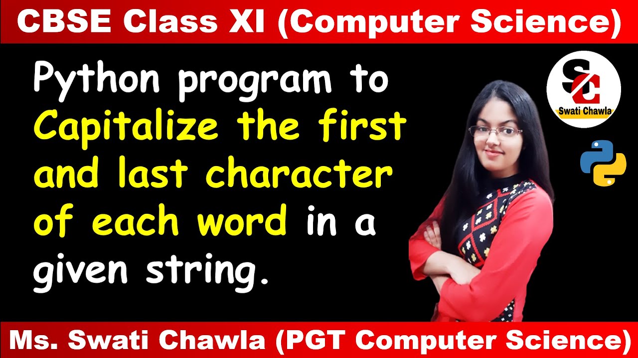Program to make First and Last Character of each word Capital in a ...