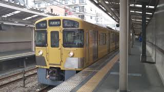 西武新2000系2057F久米川駅発車