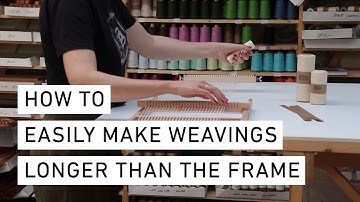 How to easily make weavings longer than the frame | Funem Studio