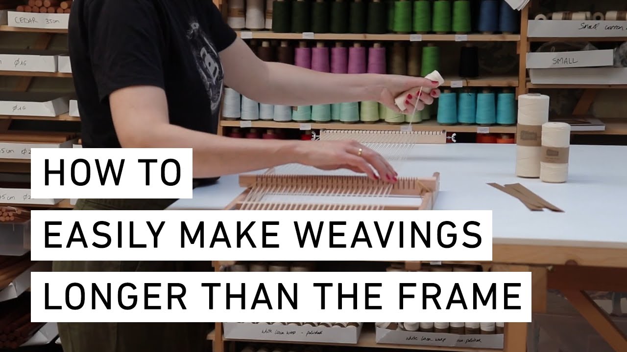 How to easily make weavings longer than the frame | Funem Studio