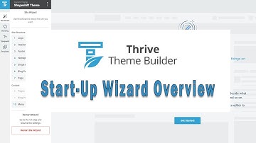 Thrive Theme Builder Start Up Wizard Overview