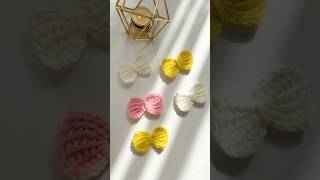 Bow Tie Tunisian Crochet Tutorial🎀 #tunisiancrochet #bowtie #knittigpattern #crochet #bowyiecrochet