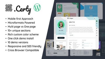 Creative Resume & CV WordPress Theme Free Download