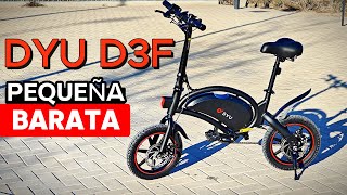 La bicicleta ELECTRICA más BARATA y PEQUEÑA 🥇 DYU D3F Opiniones