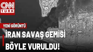 🚨YENİ GÖRÜNTÜ | ABD, İran Savaş Gemisini Böyle Vurdu!