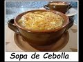 Sopa de Cebolla receta original