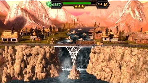 Level 9 | Bridge Construction Simulator | Walkthrough Solution | The Games